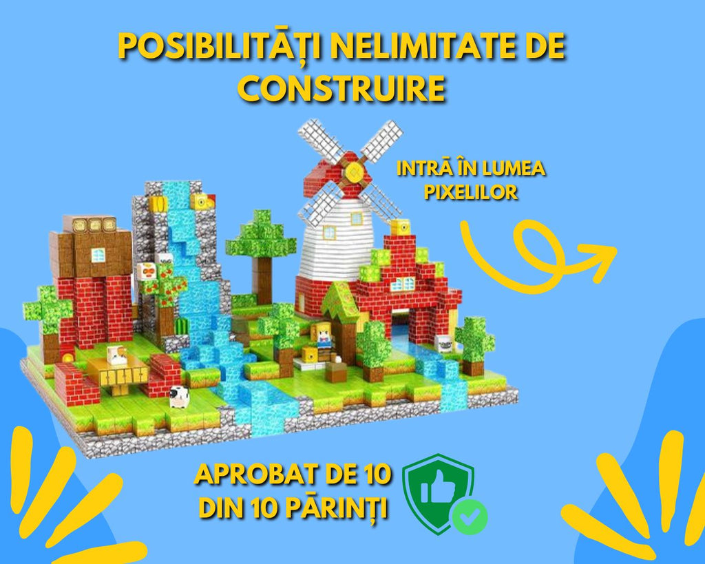 MAGCRAFTI - Cuburi Magnetice MineCraft