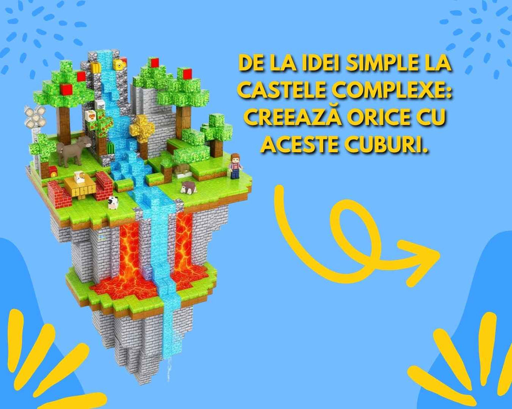 MAGCRAFTI - Cuburi Magnetice MineCraft