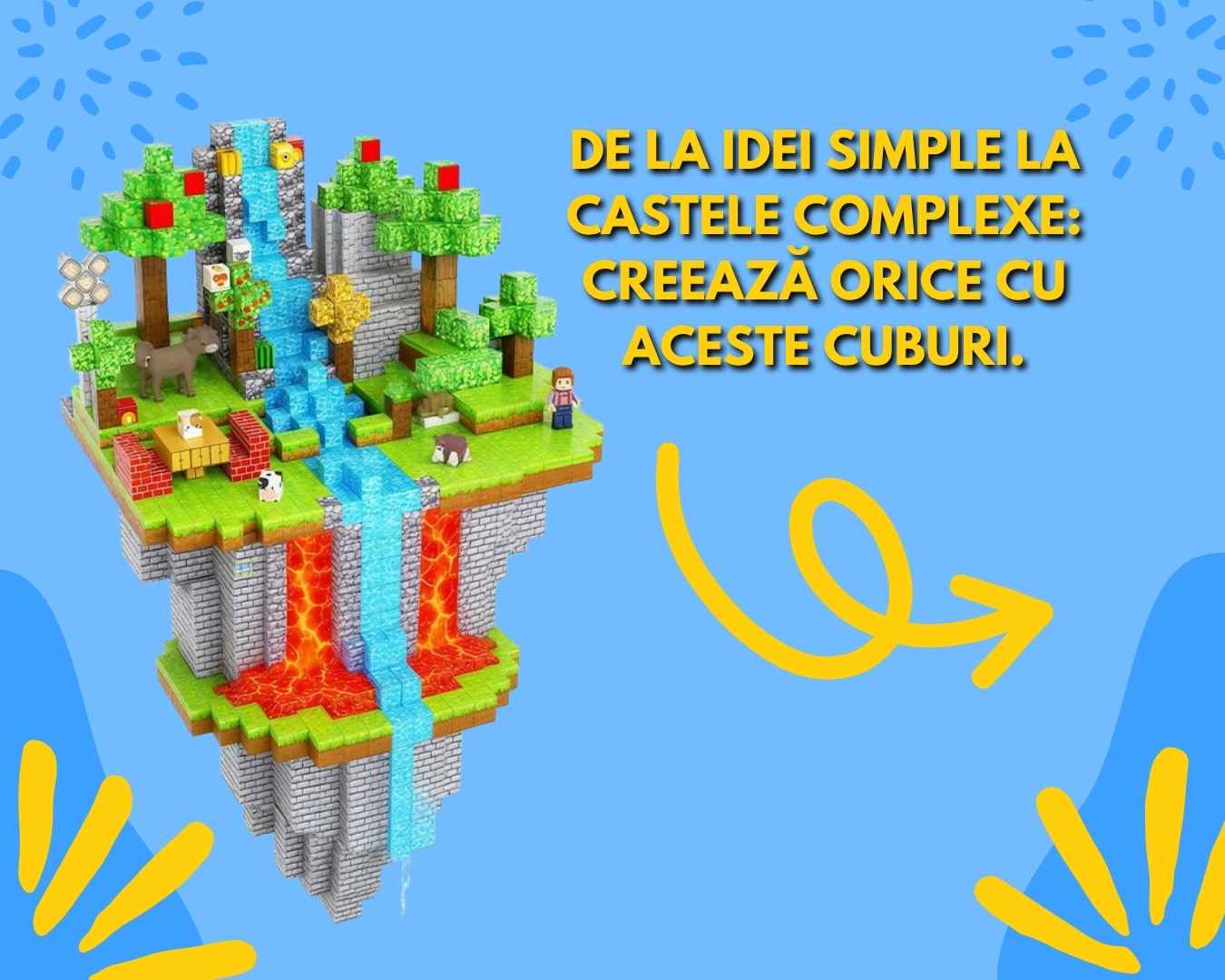 MAGCRAFTI - Cuburi Magnetice MineCraft